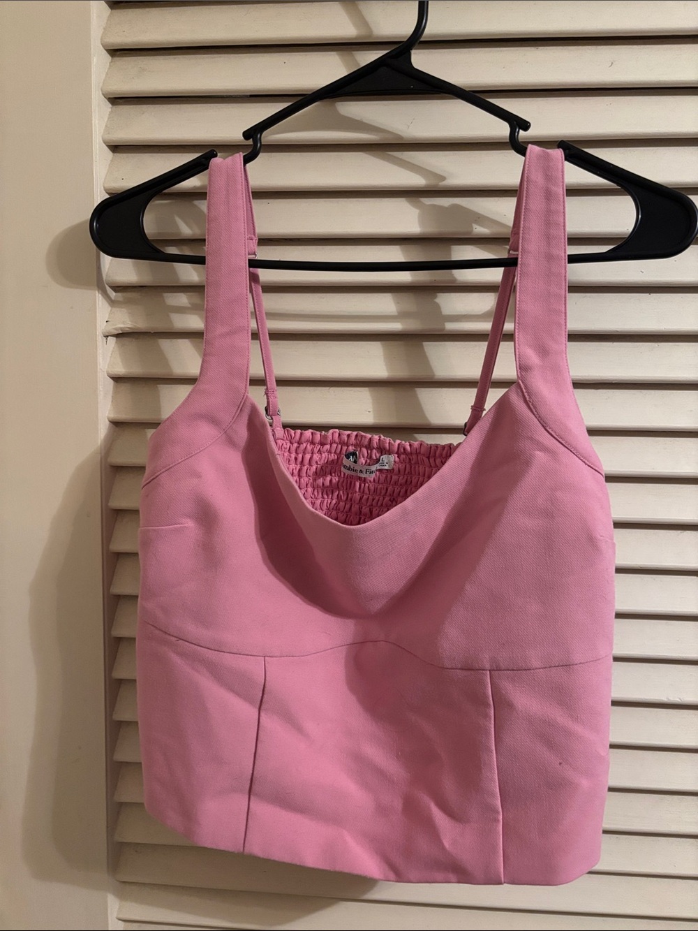 Abercrombie & Fitch Pink Cropped Bralette Tank